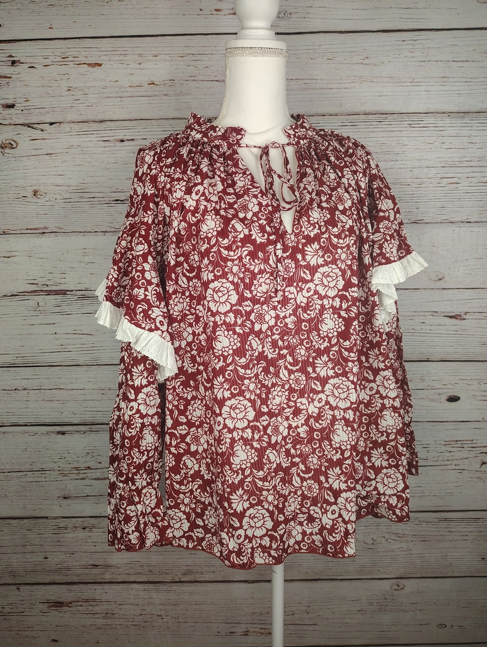 See By Chloe Cotton Voile Peonies Blouse - Picture 2 of 13